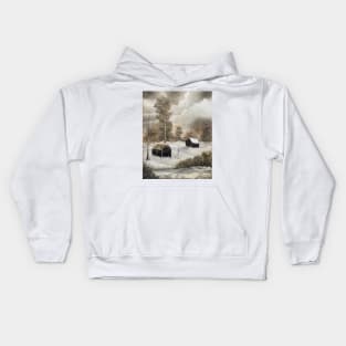 Winter Cabin Kids Hoodie